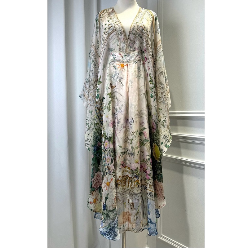 taylor floral-print fit & flare dress Taylor Flutter Sleeve Satin Floral Maxi Dress – Cuffs main image 0