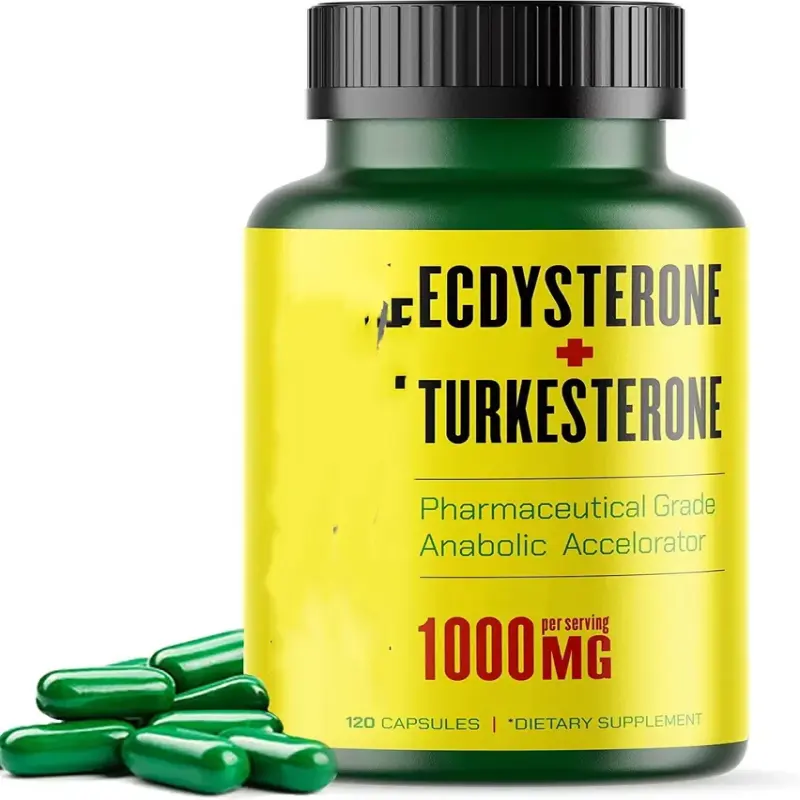 Büyük takviyeler sıfır dolgu maddeleri yalın kas kütlesi, atletik performans ve güç için 1000mg Beta Ecdysterone