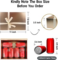 Boîte cadeau portable écologique de grande taille 11x7,6x3,5 pouces, boîte cadeau pliable de luxe avec couvercle magnétique et poignée