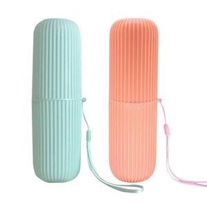 Estuche de Viaje Portátil Rectangular de Plástico PP para Cepillos de Dientes, Organizador de Pasta Dental, Soporte para Vasos de Enjuague Bucal, Diseño Moderno - Product Image 1