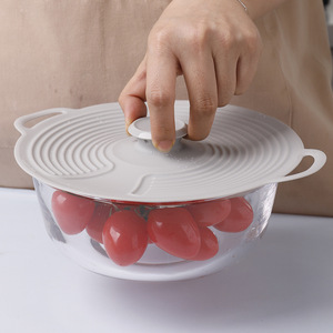 <span class=keywords><strong>Tapa</strong></span> Universal de Silicona de Grado Alimenticio para Ollas con Doble Asa, Cubierta Multifuncional <span class=keywords><strong>Antisalpicaduras</strong></span> y Hermética para Alimentos - Product Image 5