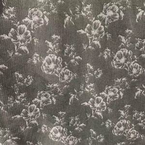 Tessuto in ciniglia tinto in filo jacquard, <span class=keywords><strong>oscurante</strong></span>, con motivi floreali tropicali verdi, 100% poliestere, per tappezzeria e decorazioni per la casa - Product Image 1