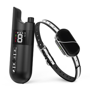 <b>Remote</b> Control Dog Trainer Waterproof Sound <b>Vibration</b> Electric Shock Collar Pet Training Equipment One To One Black And White - Product Image 1