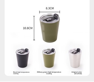 10oz Cangkir Dinding Ganda Baja Tahan Karat 304 Food Grade, Mug Minum Portabel untuk Rumah, Teh, Kopi, Anak-anak, Piknik Luar Ruangan, dan Hidrasi - Product Image 6