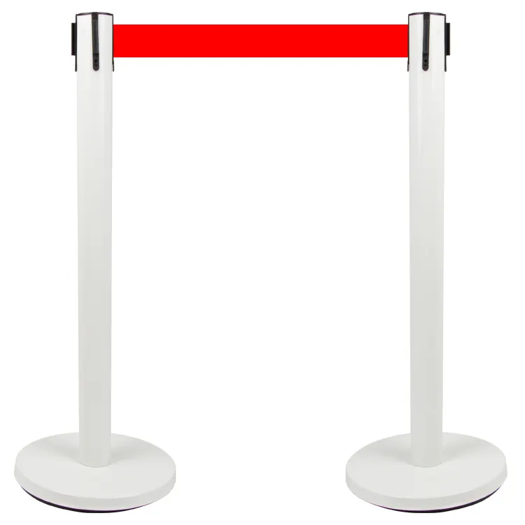 Tragbarer Sicherheits gurt pfosten Hotel ausrüstung Einziehbare Warteschlange Crowd Control Barrier Stanchion Post