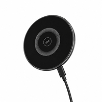 Chargeur sans fil OEM 20W, entrée Type-C, surface miroir, chargeur rapide mince, base en alliage d'aluminium, chargeur rapide personnalisé avec logo