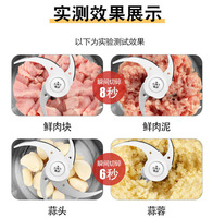 Zogifts 2L 3L Penggiling Daging Multifungsi Laris Manis untuk Rumah Tangga, Pengolah Makanan Elektrik Stainless Steel yang Kuat, Blender Mixer