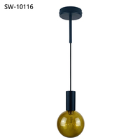En promotion : Lampe suspendue G9 vintage, style hôtel, LED, moderne, contemporaine, en verre, pour salle à manger ou restaurant