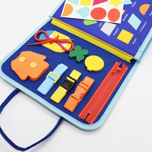Gioco Sensoriale per Abilità Motorie Fini, Giocattolo Educativo per Bambini, Tavola delle Attività in Feltro - Product Image 5