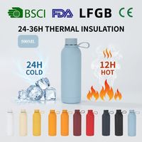 Bouteille isotherme sport TRYNOW multi-tailles, revêtement mat, impression UV, acier inoxydable 304, longue conservation de la chaleur/du froid, portable, usage quotidien