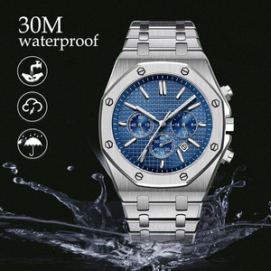 <span class=keywords><strong>Orologi</strong></span> <span class=keywords><strong>da</strong></span> <span class=keywords><strong>Polso</strong></span> Personalizzati alla Moda, Resistenti all'Acqua, in Acciaio Inossidabile, con Movimento <span class=keywords><strong>al</strong></span> <span class=keywords><strong>Quarzo</strong></span> Multifunzione <span class=keywords><strong>per</strong></span> Uomo - Product Image 4