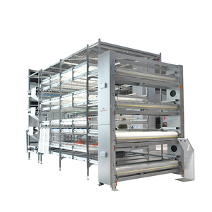 Sistema Moderno Automatico a Gabbie Tipo H per Polli da Carne con Raccolta Automatica - Attrezzatura per Allevamento Avicolo per Polli da Carne - Product Image 1