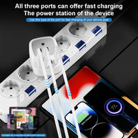 Adaptateur de prise électrique multi-national européen PUJIMAX, adaptateur de voyage universel compact international avec USB et type-C