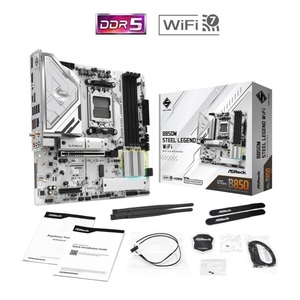 เมนบอร์ด Asrock B850M Steel Legend DDR5 WiFi7 รองรับซีพียูซีรีส์ 7000 9000 ช่องสัญญาณคู่ รองรับหน่วยความจำแบบสองช่อง - Product Image 5