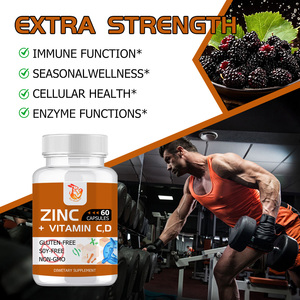 Capsules personnalisées de zinc + vitamines D3 et D, conformes aux normes d'exportation, pour renforcer la fonction immunitaire avec baies d'églantier pour adultes - Product Image 6