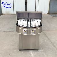 Laveuse de bouteilles manuelle, machine de nettoyage de bouteilles en plastique et en verre, équipement de rinçage de type disque, laveuse de bouteilles rotative