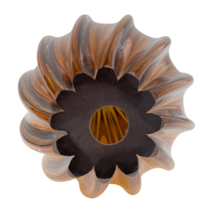 Scultura a goccia in vetro color ambra, statuetta decorativa per la casa, per scrivania dell'ufficio, ingresso, soggiorno - Product Image 5