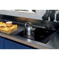 Edelstahl Outdoor-Küchenschrank mit Gasgrill, Spüle, Brennern & LED-Display, Ausziehbarer Wasserhahn für BBQ-Grillen