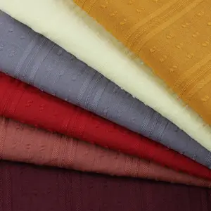 ผ้าทอ96Gsm ผ้าคอตตอนเนื้อนุ่มผ้าแจ็คการ์ดสีเข้ม