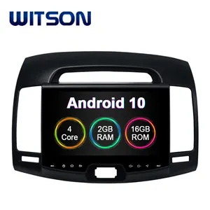 WITSON Android 10.0汽车dvd播放器gps现代伊兰特2008 2009 2010内置2GB RAM 16GB闪光大屏幕汽车监视器