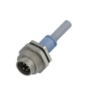 Conector de Datos Industrial de 600V, Piezas para PC, IP67, Serie de 7/8'', Terminal de Cable Abierto con Blindaje, Cables de Sensor de PVC DN27 - Product Image 1