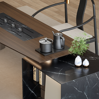 Vente en gros d'ensemble de tables à café et à thé en bois de style Kung Fu chinois moderne pour la négociation de bureau et la réception mobilier de maison