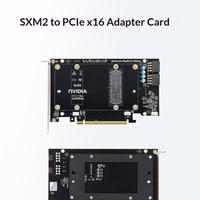Carte graphique Nvidia V100, adaptateur Sxm2 Pciex16, carte V100 16G 32G pour IA, Nvlink, GPU passif