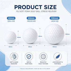 Balle anti-stress en mousse PU personnalisée, jouet souple à rebond lent, cadeau promotionnel pour événements sportifs et cadeaux d'entreprise - Product Image 3