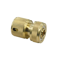 Adaptor selang air taman 1/2 ", sambungan konektor kuningan tembaga konektor cepat