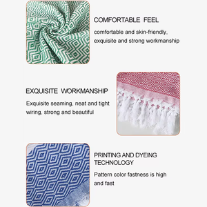 Toalla Turca de Hammam 100% Algodón Ecológica de Secado Rápido con Diseño a Rayas, Antiarena, Personalizable para Playa y Baño - Product Image 3