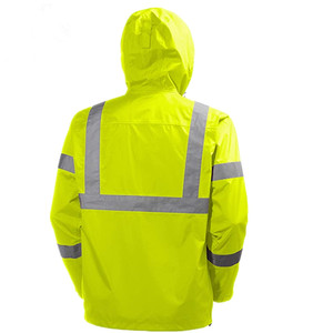 Impermeable de Alta Calidad para Hombre, 100% Impermeable y Resistente al Viento, de PVC y Poliéster, Color Verde Fluorescente, 0.19mm de Grosor - Product Image 2