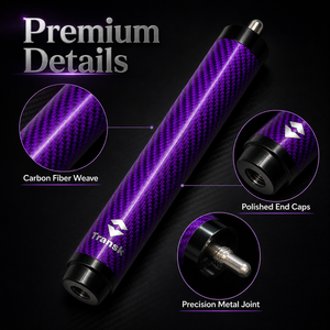 Extensión de Taco de Billar de Fibra de Carbono con Punta de 12.4mm y Junta Central UNI-LOC para Snooker y Billar - Product Image 3