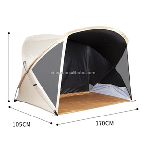 เต็นท์ตกปลาชายหาดแบบพกพา 210D Oxford Square สำหรับตั้งแคมป์กลางแจ้ง กันน้ำได้ทุกฤดู เหมาะสำหรับตกปลา ปิกนิก และตั้งแคมป์ - Product Image 2