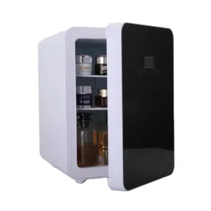 Evercool ตู้เย็นขนาดเล็กจอแสดงผล LED แบบพกพา10L ตู้เย็นที่อุ่นไฟฟ้าตู้เย็นขนาดเล็ก