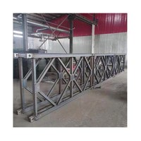Pont suspendu Bailey multi-travées à double voie, soudé, robuste, en acier Q355, préfabriqué, temporaire, vente chaude, OEM