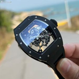 Montres mécaniques en céramique haut de gamme, tendance et très vendues, de forme tonneau - Product Image 2