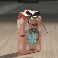 Boîte à cartes de Noël/Halloween personnalisée OEM/ODM, recyclable, imprimée quadricolore, style carton de lait, fabrication sur mesure, impression haut de gamme, directement de l'usine.
