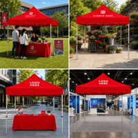 Tente de réception pliante promotionnelle personnalisée 3x3 pour sports en intérieur, auvent escamotable, gazebo, chapiteau d'exposition, tentes de salon professionnel 3x4,5m 5m
