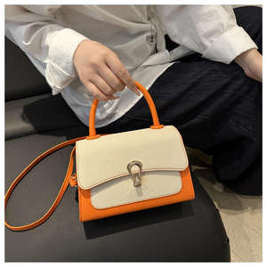 Sac à main carré de haute qualité en gros, couleurs contrastées, sac pour femmes, nouveau modèle 2026, léger, bandoulière, sac porté épaule - Product Image 6