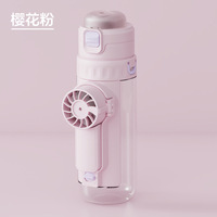Ventilador Portátil Mini con Rociador de Agua, Diseño Nuevo, para Niños, Estudiantes, Multifuncional, Botella de Agua, Venta al Por Mayor