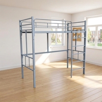 Lit superposé en acier à double étage de style moderne pour l'école, l'appartement, la chambre à coucher