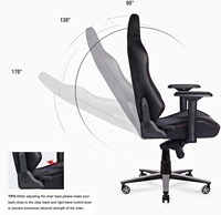 JX1169S chaise de jeu raffinée chaises de jeu ps4 intelligentes chaises de jeu en cuir avec éclairage LED