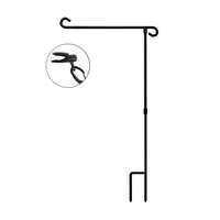 Perche de drapeau personnalisée à sublimation bon marché en gros poteau de drapeau de jardin extérieur support de bâton poteau de support en acier