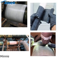 Bande de réparation de tuyaux en résine de polyuréthane activée par l'eau, ruban adhésif en fibre de verre