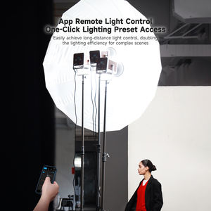 MIAOTU Gdsy-600x 600W Éclairage photographique haute puissance pour film et télévision, température de couleur réglable 2700K-6500K CRI 97 App - Product Image 4