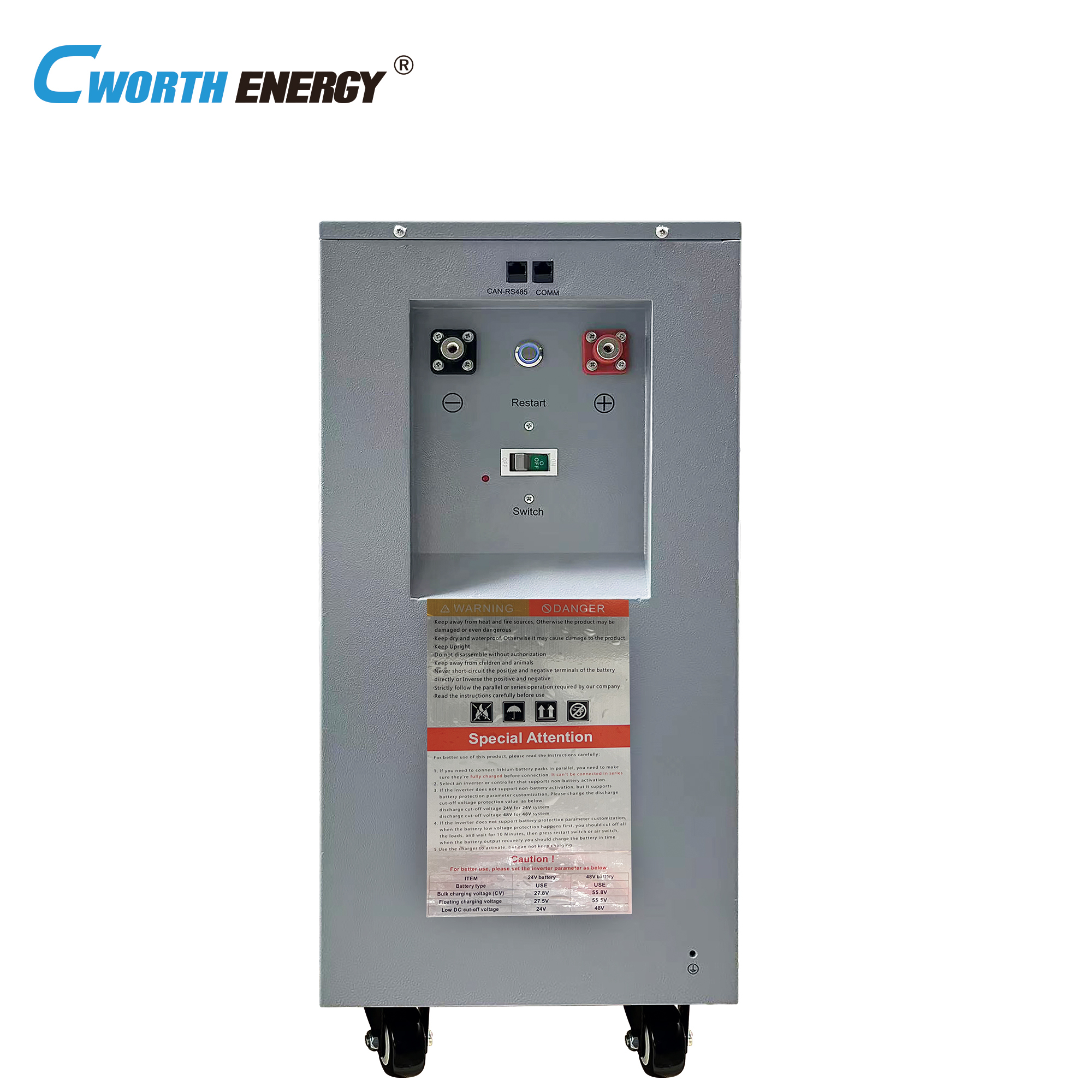 Cworth Energy High Efficiency Safe and Long Life Cycle 48 V 12.5KWH Lithium Battery Pack for Home Energy Storage · image 3