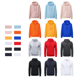 Sudadera con Capucha Bordada de Invierno para Hombre, 100% Algodón, Cómoda, de Color Sólido, Tejido de Rizo, Personalizable, de Alta Calidad - Product Image 2
