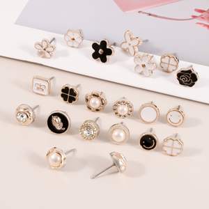 2025 pas de coudre bouton broches pour femmes sécurité couvrir broches émail revers chemise Jean manteau robe vêtements pull décoration - Product Image 4