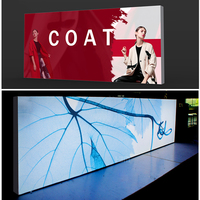 Boîte à lumière ultra-mince pour enseigne de restaurant, haute luminosité, cadre en aluminium, affichage publicitaire intérieur, panneau publicitaire, fournisseur