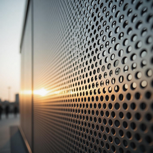 גודל חור מותאם אישית ניקוב רשת נירוסטה מחורר גיליון מתכת עבור מסכים רב תכליתיים & חוצץ חדר - Product Image 1